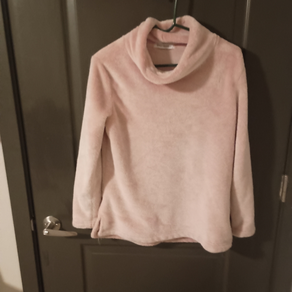 Soft Pink Cowl Neck Sweater